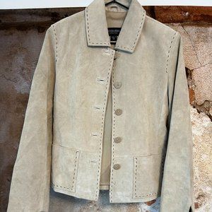 Suede jacket from the Bernardo Collection. Suede, size PXS.